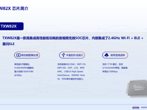 星闪音视频SOC芯片TXW828，重塑无线音视频传输新范式——泰芯半导体全球首先发布创新之作