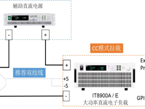 用艾德克斯直流电子负载IT8900A、信号发生器测量交流阻抗